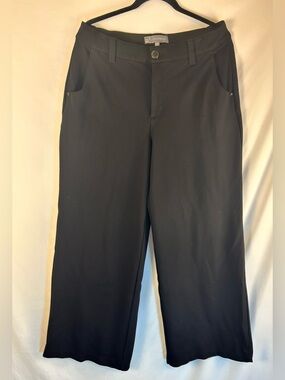Wit & Wisdom Black Pull-On Slim Straight Pants Women’s 14W